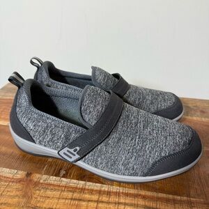 OrthoFeet Quincy Stretch Shoes Sneakers Comfort Casual Gray, Womens 9.5W